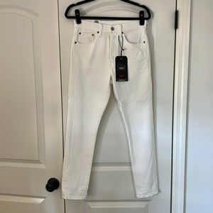 NWT Levi 501 Skinny white jeans size 27